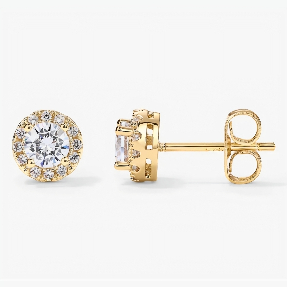 PAVOI 14K Gold Plated Sterling Silver Cubic Zirconia Earrings